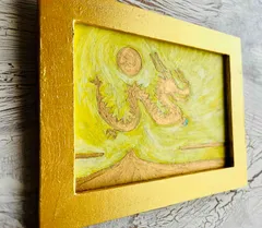 ◇絵画◇「花が問題」河本和子作真作原画/額装/静物画/油彩画/油絵/抽象画