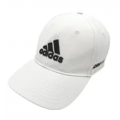 アディダス キャップ 白×ダークネイビー 立体ロゴ刺しゅう フリーサイズ(57-60cm)  ゴルフウェア adidas
