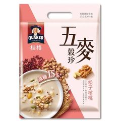 台湾QUAKER 五穀&ナッツミール 甘さ控えめ10袋入