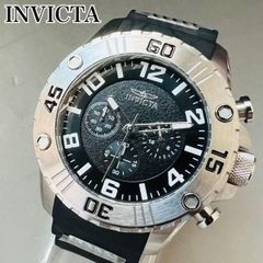 ブラック【新品】インビクタ プロダイバー メンズ 腕時計 シルバー クォーツ