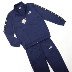 ★プーマ PUMA 新品 メンズ トレーニング ジャージ ジャケット パンツ 上下セット スーツ 紺 3Lサイズ [SET849543061N-XXL] 五 零★QWER★
