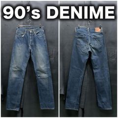 90's DENIME D-HG1118 赤耳デニム W31/約78cm 初期 旧ドゥニーム セルビッジ 501XXタイプ レプリカ 66 XX ジーンズ オリゾンティ ビンテージ