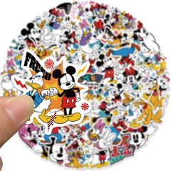 Disney Stickers: Mickey Mouse, Minnie Mouse, Donald Duck, Daisy Duck, Pluto, Goofy - Walt Disney Wall Stickers/Wallpaper Stickers (3-6cm x 50 pieces) JM2