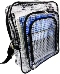 world Imp JP エンジニアバッグ 透明バッグ リュックタイプ 帯電 静電気 防止 クリーンバック クリーンルーム 用 ノートパソコン タブレット ipad A4ファイル( クリア,  40CM x 35CM x 15CM)