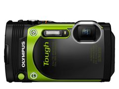 OLYMPUS コンパクトデジタルカメラ STYLUS TG-870 Tough グリーン 防水性能15m 180°可動式液晶 TG-870 GRN(中古品)