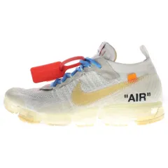 NIKE (ナイキ) ×OFF-WHITE AIR VAPORMAX FLYKNIT オフホワイト エアヴェイパーマックス フライニット ローカットスニーカー ホワイト US9.5/27.5cm AA3831-100