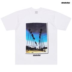 STREETWISE SUNSET Tシャツ【WHITE】 (L・XL・2XL)(ストリートワイズ 通販 服 メンズ 大きいサイズ 半袖 ショートスリーブ ヘビーウエイト 厚手)