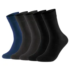 【人気商品】通気性 5足セット吸汗消臭 四季適用 ビジネスソックス ビジネス メンズ カジュアル 靴下 24-28㎝ [MOSOTECH]