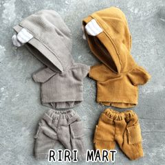 【在庫限り】オビツ11　くま耳セットアップ　トップス　ボトムス　ねんどろいどどーる