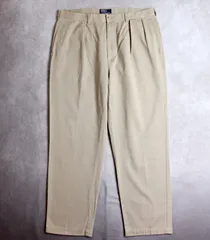 【Ralph Lauren】90s ポロチノ ANDREW PANT ツータック W38(ウエスト103cm)ビッグシルエット ポロラルフローレン ビンテージ