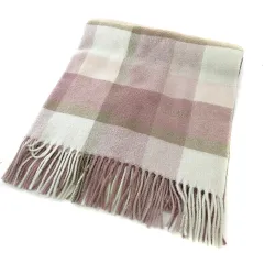 ブルーレーベルクレストブリッジ BLUE LABEL CRESTBRIDGE クレストブリッジチェックビッグスケールマフラー ピン