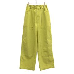 COMFORTABLE REASON コンフォータブルリーズン 25SS Double Knee Pigment Pant ダブルニーペインターパンツ  グリーン F