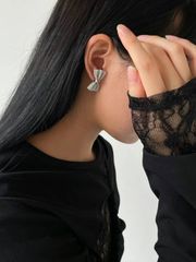 韓国製 高品質 リボンピアス