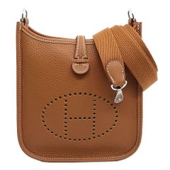 【栄】エルメス HERMES ショルダーバッグ エブリンTPM 16 ゴールド SV金具 トリヨンクレマンス W刻 袋 箱 新品同様