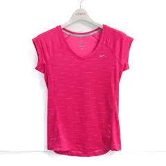 ナイキ 半袖Ｔシャツ トップス ドライフィット スポーツウエア トレーニングウエア レディース Sサイズ ピンク系 NIKE 【中古】