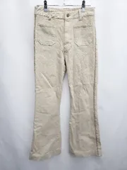 ◇ ⊇ JEANASIS ジーナシス ストレッチ フレア パンツ サイズM ベージュ レディース E  【1506180004733】