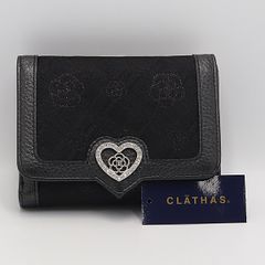 Christian Allay 黒い花モチーフ長財布 - メルカリ