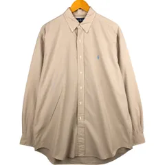 古着 ラルフローレン Ralph Lauren BLAKE 千鳥格子柄 長袖 ボタンダウンシャツ メンズL相当/eaa592765