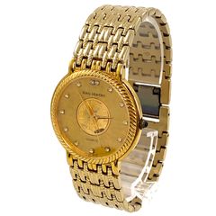 ROYAL MONTRES ロイヤルモントレス 99.99 SS/QZ K24 コインウォッチ ゴールド文字盤 メンズ腕時計【PF-41】
