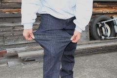 ●極上ストレッチデニム●HWZNBROSS Fully Stretch II Indigo Work Pants ハウゼンブロス インディゴ デニム ストレッチ ワークパンツ  新品 【サイズ Ｌ】