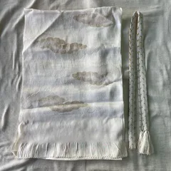 帯揚げ 帯締め セット 白礼装用 冠婚葬祭 女性 婦人 レディース 和装小物 和装 着物 留袖 訪問着 振袖　kimono #きもの猫田 T236