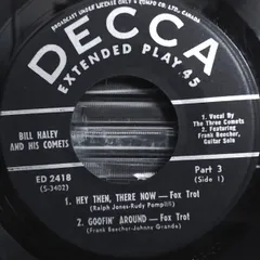 加7” Bill Haley And His Comets Rock N Roll Stage Show Part 3 ED2418 Decca /00080
