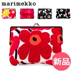 【新品】 マリメッコ Marimekko がま口 ポーチ 小物入れ ミニ ウニッコ 花柄 かわいい 北欧 化粧ポーチ 財布 横長 おしゃれ Coin Purse MINI UNIKKO [MRI-CB]