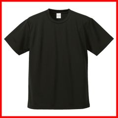 【在庫わずか】4.1オンス ドライアスレチック [ユナイテッドアスレ] Tシャツ 590001 ブラック 3XL