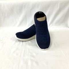 彩彩 SaiSai ｽﾄﾚｯﾁﾆｯﾄｽﾆｰｶｰ WG140 ネイビー L　(24.0～24.5cm)