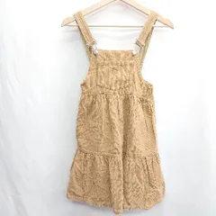 ◇ ⊇ SHIPS シップス キッズ コーデュロイ ジャンパースカート サロペットスカート サイズ130 キャメル 女の子 E  【1502030032741】