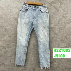 Lee リー デニムジーンズパンツ ライトブルー スキニー ストレート HIGH スリム ジップ 12 実寸W31in USA 古着 R221003-N100
