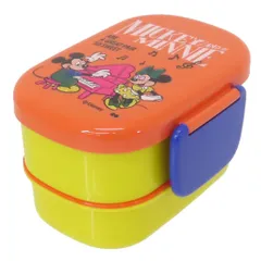 ミッキーマウス＆ミニーマウス お弁当箱 2段ランチボックス MUSIC ディズニー 大西賢製販 ランチグッズ キャラクター グッズ 