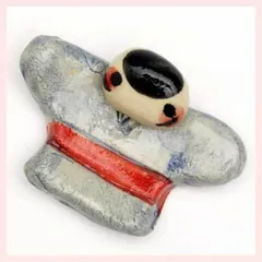 （５Ｐセット）美濃焼　福箸置　奴　※陶器,個性的,シリーズ,ユニーク,高級感,高品質,日本製,かわいい,可愛い,おしゃれ,お祝い事,新春,お正月,宴会,新年会,招福,手描き,和柄,おもてなし,御膳,箸置き　◎2セット目以上大幅値引き対象商品♪