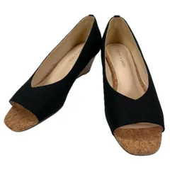 Odette e Odile Odette e Odile パンプス キャンバス ブラック レディース 24【古着】【中古】【送料無料】