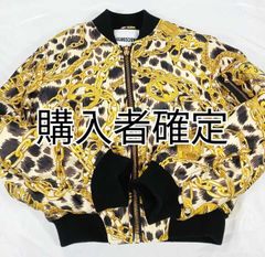 ＊購入者確定　H&MOSCHINO　ジャンバー　モスチーノ　コラボ　チェーン柄　　サイズXS　スカジャン　ブルゾン