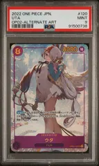 BANDAI - PSA10 ワンピースカード　ウタ　シクパラ PSA10鑑定済】ウタ【SPパラレル】《紫》 和柄SPOP02-120『OP05