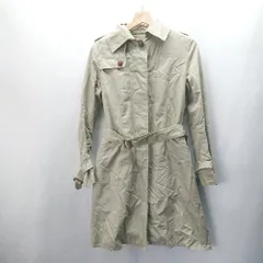 ■ GRACE CLASS 取り外し可能ライナー付き 長袖 トレンチコート サイズM カーキ レディース E  【1407020049900】
