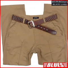 廃盤 バーバリーブラックレーベル パンツ ノバチェック 刺繍 ベージュTJ961