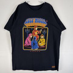 古着 スティーブン・ローズ  半袖Tシャツ カルト ホラー キャラクター クルーネック  ブラック プリント メンズ