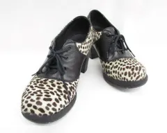 【送料無料】☆Dr.Martens☆ドクターマーチン  ブーティ ショート ブーツ  レディース　UK4 ヒョウ柄　ブラック ［559-331-2000_1226］