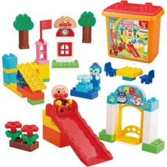 バンダイ ブロックラボ アンパンマン たのしいこうえんブロックバケツ 3歳以上