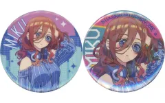 【中古】バッジ・ピンズ 中野三玖 缶バッジ2個セット 「きゃらっとくじ 五等分の花嫁＊ ～Vivid City Rhythm～」 E-3賞