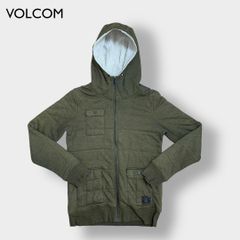 VOLCOM ジップアップ パーカー スウェット フーディー ボルコム S 古着