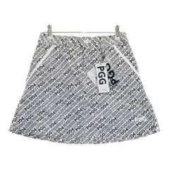 サイズ：0 PGG PEARLY GATES パーリーゲイツ 2023年モデル 裏メッシュ プリーツ切替スカート 総柄 ホワイト系 [240101481610] ゴルフウェア レディース ストスト
