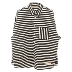 MARNI (マルニ) 22SS COMPACT STRIPED JERSEY SHIRT コンパクトストライプ 長袖シャツ ブラック/ホワイト CUMU0061X0のサムネイル