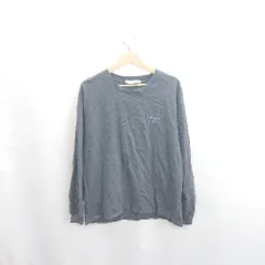 ◇ ⊇ AMERICAN HOLIC ロゴプリント バックロゴプリント 長袖 ロンT サイズM ネイビー系 メンズ レディース E  【1502180050190】