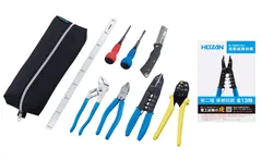 大特価　ホーザン(HOZAN) 電気工事士技能試験工具セット 基本工具一式+P-958VVFストリッパー+候補問題全13問の解説動画付ハンドブック DK-28のサムネイル