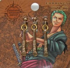 [Used] Silverware, Rings, Accessories (Character) Roronoa Zoro Earring Set "One Piece PREMIER YEAR 5th ANNIVERSARY" Universal Studios Japan Limited Edition