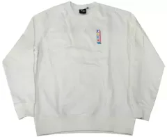 【中古】衣類 BTS(防弾少年団) ロゴクルーネックスウェットシャツ ホワイト Lサイズ 2021年 「FILA×BTS Let’s Be Dynamite」