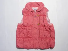 ファミリア familiar アウトレット 子供服 女の子 110cm 中綿 ベスト 赤 秋 冬 ★3 トップス 冬服 ガールズ 女児 キッズ 【中古】 ユーズド リサイクル こども